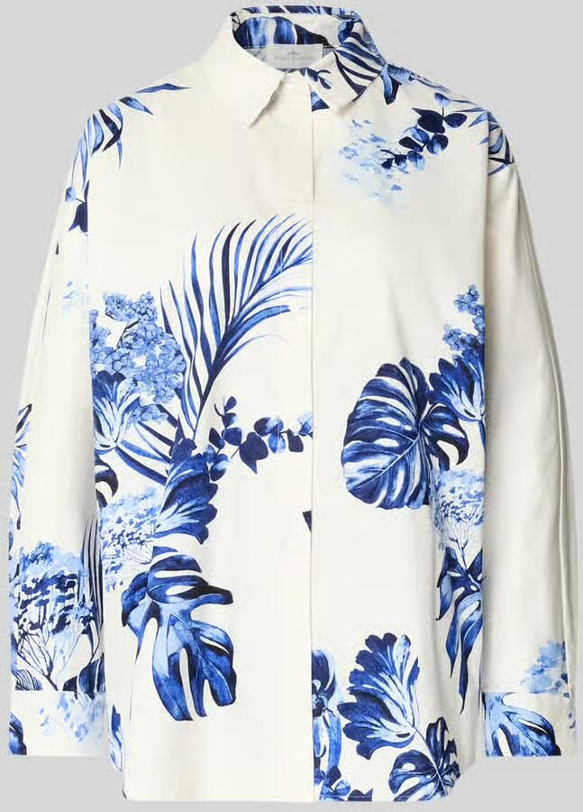 FYNCH-HATTON Regular fit blouse in all-over look model 'BATWING TROPICS' - Foto 2