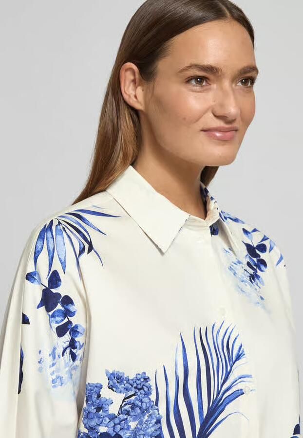 FYNCH-HATTON Regular fit blouse in all-over look model 'BATWING TROPICS' - Foto 3
