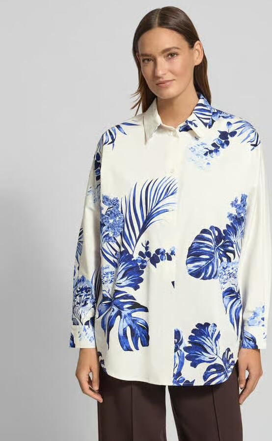 FYNCH-HATTON Regular fit blouse in all-over look model 'BATWING TROPICS' - Foto 4