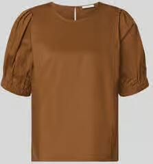 FYNCH-HATTON regular fit blouse met pofmouwen model 'SOLID'