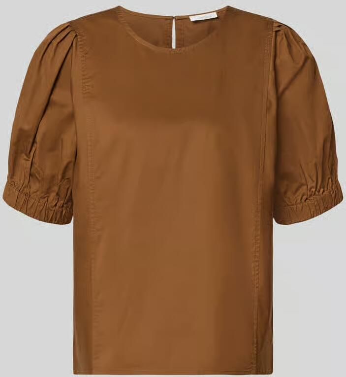 FYNCH-HATTON regular fit blouse met pofmouwen model 'SOLID'