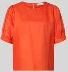 FYNCH-HATTON regular fit blouse met pofmouwen model 'SOLID'