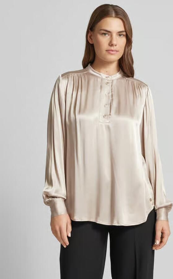 FYNCH-HATTON Regular fit blouse van viscose met opstaande kraag - Foto 2