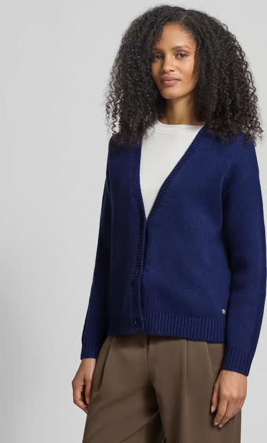 FYNCH-HATTON Regular fit cardigan van zuivere wol in gebreide look - Foto 2