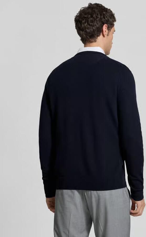 FYNCH-HATTON Regular fit gebreide pullover van mix van katoen en kasjmier - Foto 3