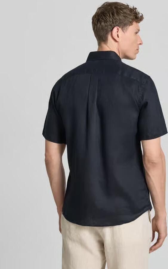FYNCH-HATTON Regular fit linnen overhemd met Button-downkraag - Foto 4