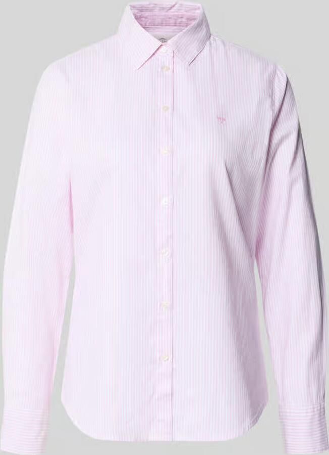 FYNCH-HATTON Regular fit overhemdblouse van puur katoen