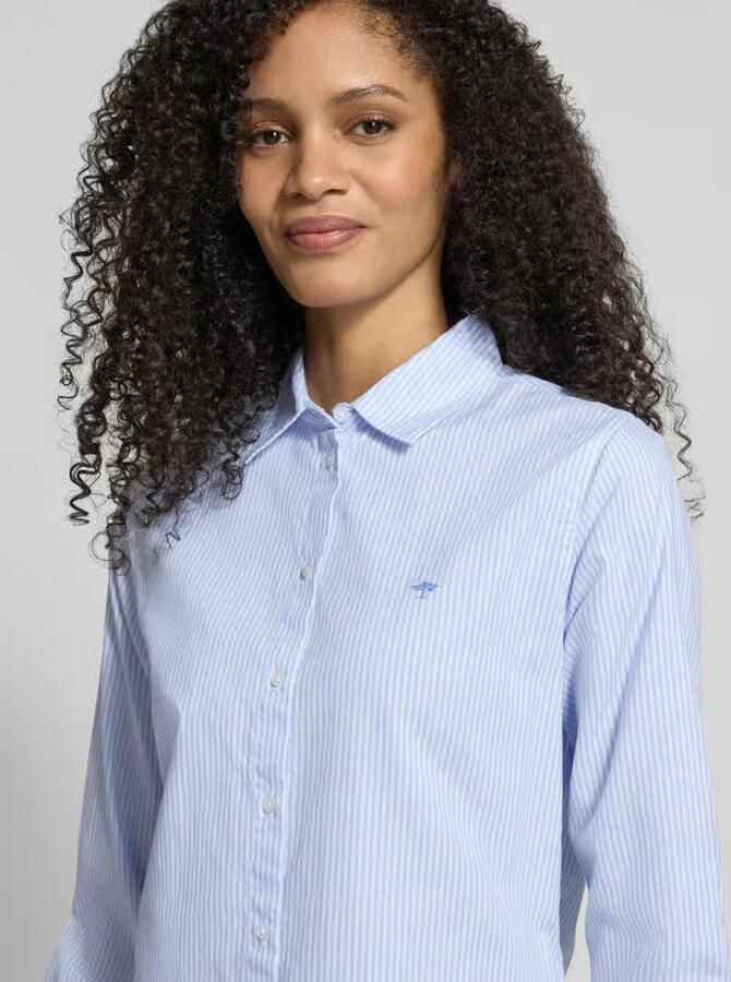 FYNCH-HATTON Regular Fit overhemdblouse van puur katoen