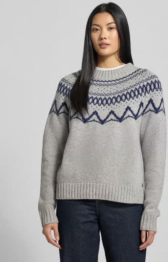 FYNCH-HATTON Regular fit pullover van zuivere wol in gebreide look - Foto 2