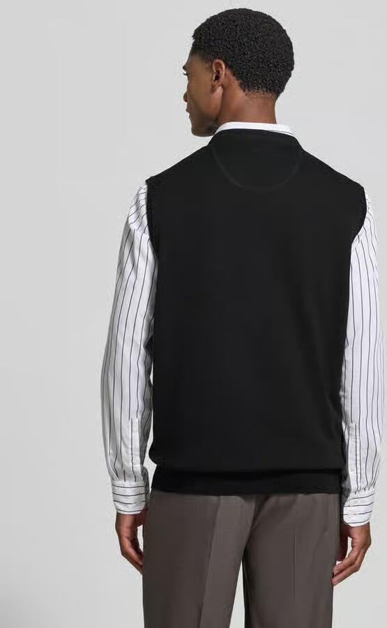 FYNCH-HATTON Regular fit spencer van puur katoen met geborduurd logo - Foto 3