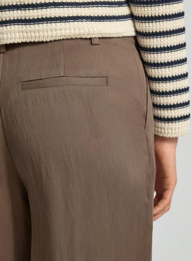 FYNCH-HATTON regular fit stoffen broek van lyocellmix met viscose - Foto 2