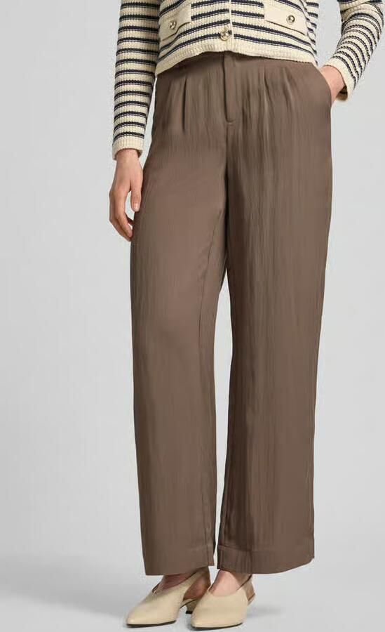 FYNCH-HATTON regular fit stoffen broek van lyocellmix met viscose - Foto 2