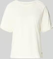 FYNCH-HATTON Regular fit T-shirt met viscose Model 'Ruffel'