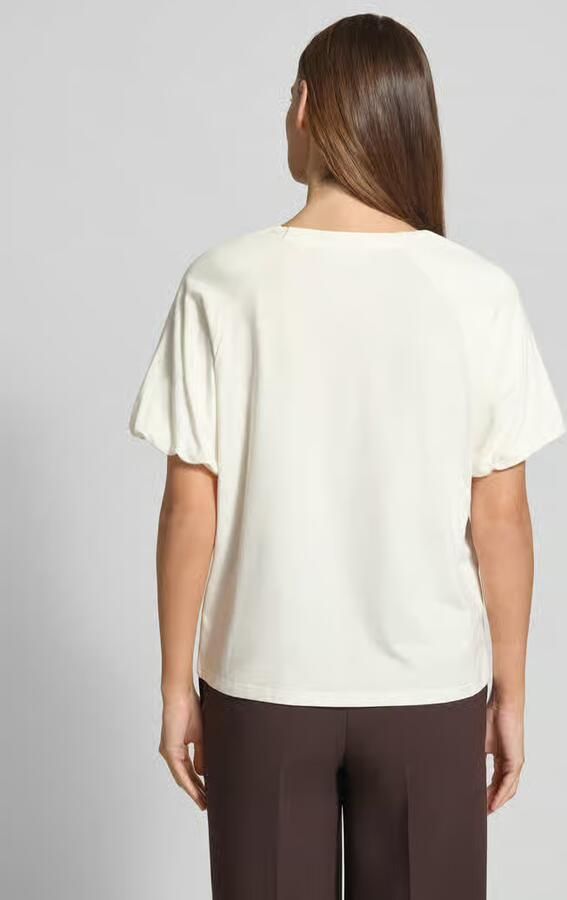 FYNCH-HATTON Regular fit T-shirt met viscose Model 'Ruffel' - Foto 3