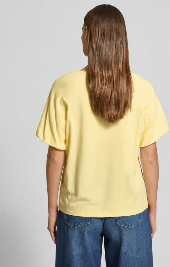 FYNCH-HATTON Regular fit T-shirt met viscose Model 'Ruffel' - Foto 2