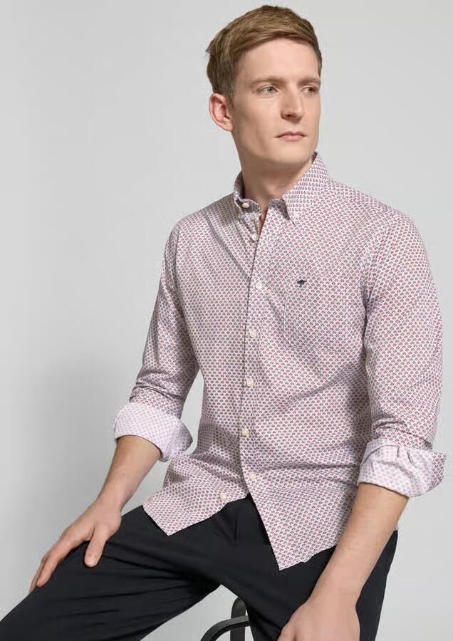 FYNCH-HATTON Regular fit vrijetijdsoverhemd met button-downkraag