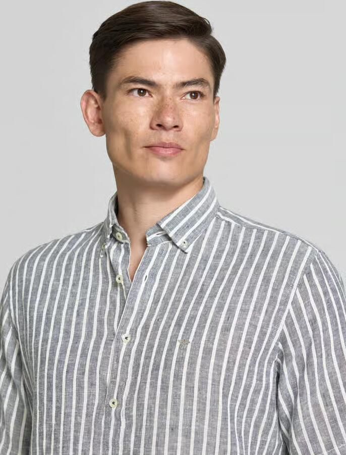 FYNCH-HATTON Regular fit vrijetijdsoverhemd met Button-downkraag