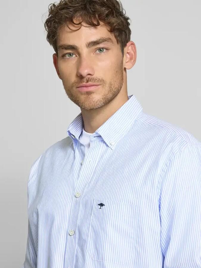 FYNCH-HATTON Regular fit vrijetijdsoverhemd met streepmotief model 'All Season'