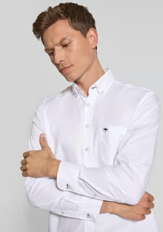 FYNCH-HATTON Regular fit vrijetijdsoverhemd met streepmotief model 'All Season' - Foto 2