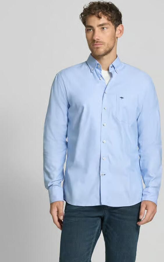 FYNCH-HATTON Regular fit vrijetijdsoverhemd met streepmotief model 'All Season' - Foto 3