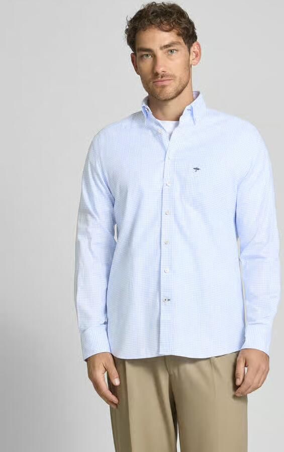 FYNCH-HATTON Regular fit vrijetijdsoverhemd met streepmotief model 'All Season' - Foto 3