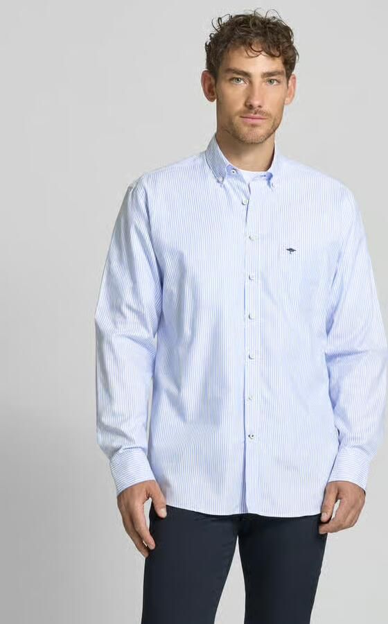 FYNCH-HATTON Regular fit vrijetijdsoverhemd met streepmotief model 'All Season' - Foto 3