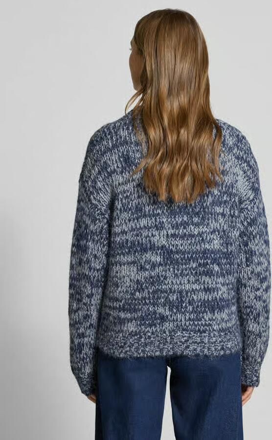 FYNCH-HATTON Relaxed fit cardigan in two-tone-stijl met alpaca