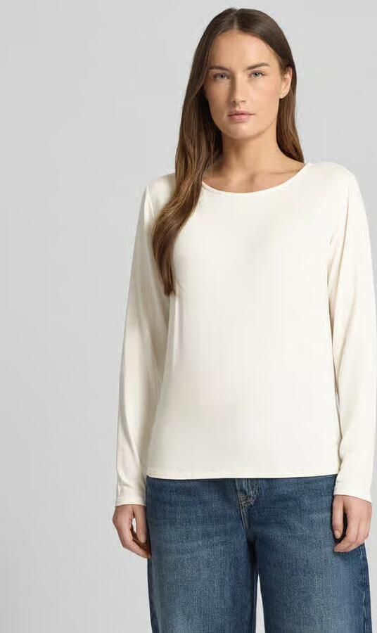 FYNCH-HATTON Relaxed fit shirt met lange mouwen van viscosemix met boothals - Foto 4