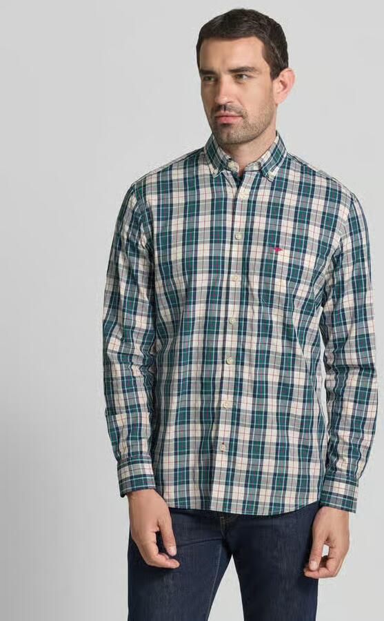 FYNCH-HATTON Slim fit vrijetijdsoverhemd met button-downkraag - Foto 3