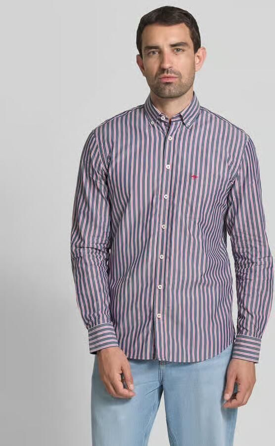 FYNCH-HATTON Slim fit vrijetijdsoverhemd met button-downkraag - Foto 3