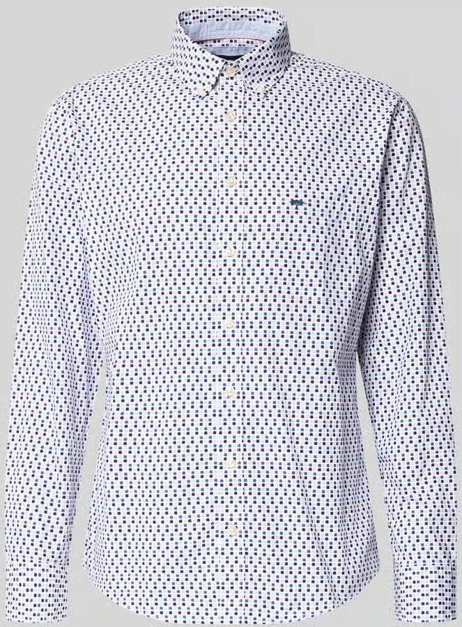 FYNCH-HATTON Slim fit vrijetijdsoverhemd met logostitching - Foto 2