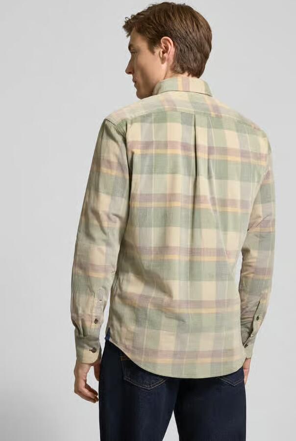 FYNCH-HATTON Slim fit vrijetijdsoverhemd van corduroy