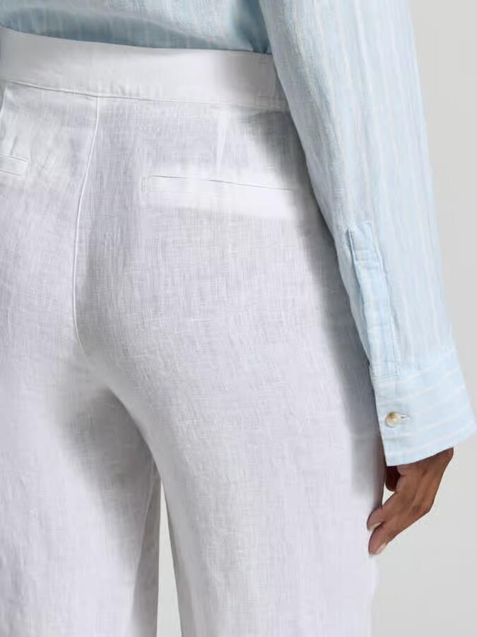 FYNCH-HATTON straight fit linnenbroek met elastische band - Foto 2