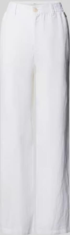 FYNCH-HATTON straight fit linnenbroek met elastische band - Foto 3