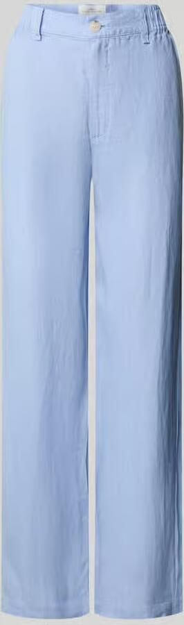 FYNCH-HATTON straight fit linnenbroek met elastische band - Foto 2