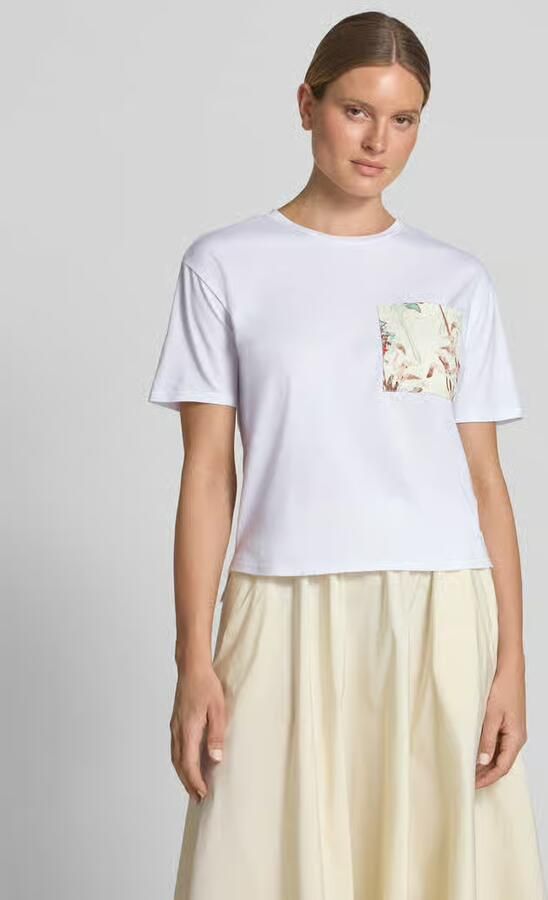 FYNCH-HATTON T-shirt met ronde hals en borstzak - Foto 2