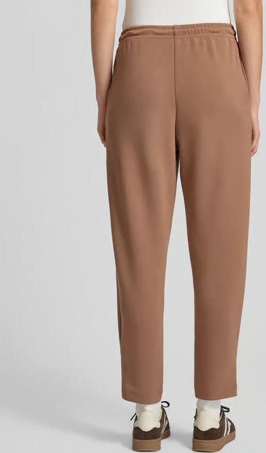 FYNCH-HATTON Wide fit pantalon van viscosemix met elastische band