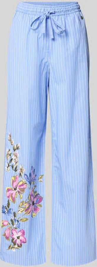 FYNCH-HATTON wide fit stoffen broek met bloemenprint - Foto 2