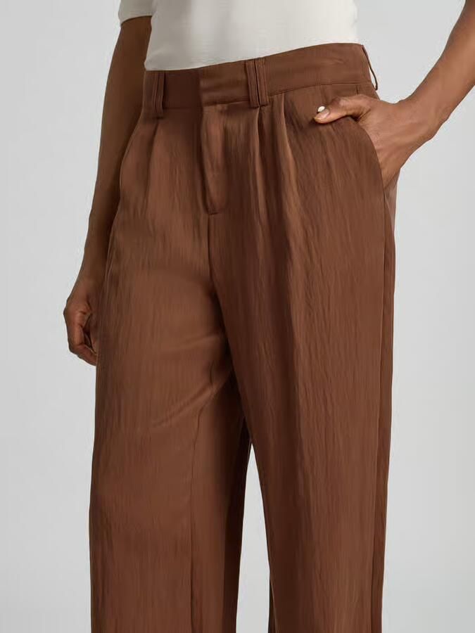 FYNCH-HATTON Wide leg stoffen broek van lyocellmix model 'SOFTTWILL' - Foto 2