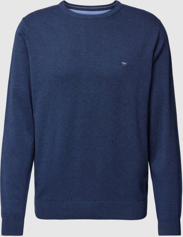 FYNCH-HATTON Gebreide pullover met labelstitching