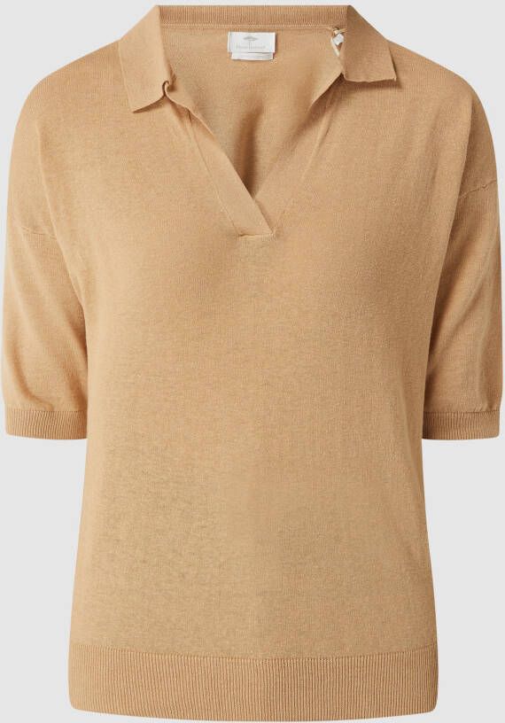 FYNCH-HATTON Pullover van een mix van katoen en linnen