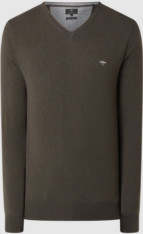 FYNCH-HATTON Pullover van een mix van merinowol en kasjmier