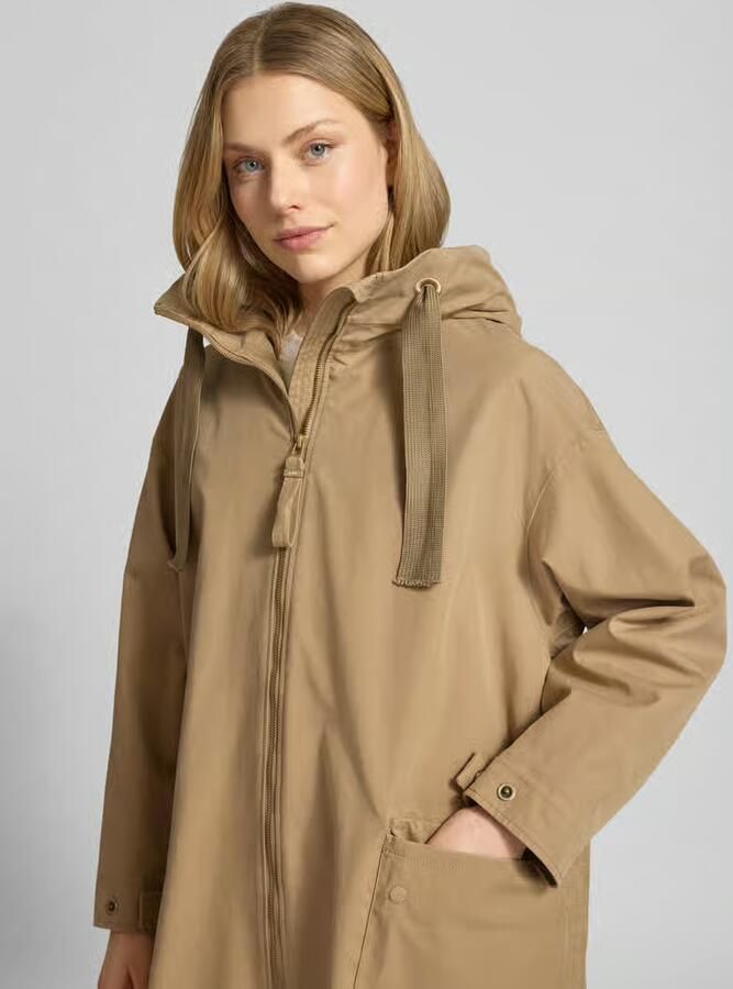 G-lab Regenjas met capuchon en tweewegritssluiting model 'UNA'