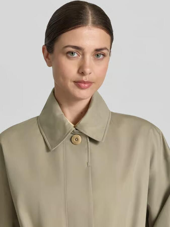 G-lab regular fit mantel met omgeslagen kraag model 'Hanna'