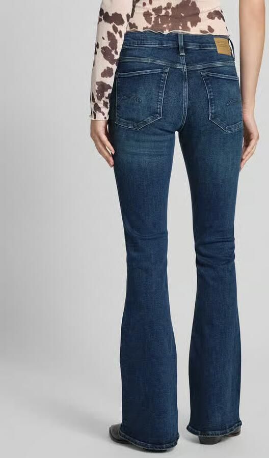 G-Star RAW 3301 Flare Jeans Donkerblauw Dames - Foto 13