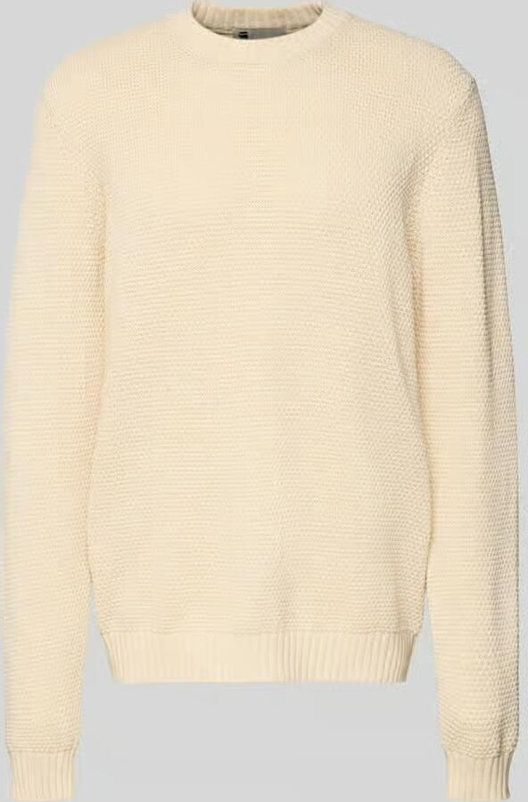 G-Star Raw Gebreide pullover met ribboorden