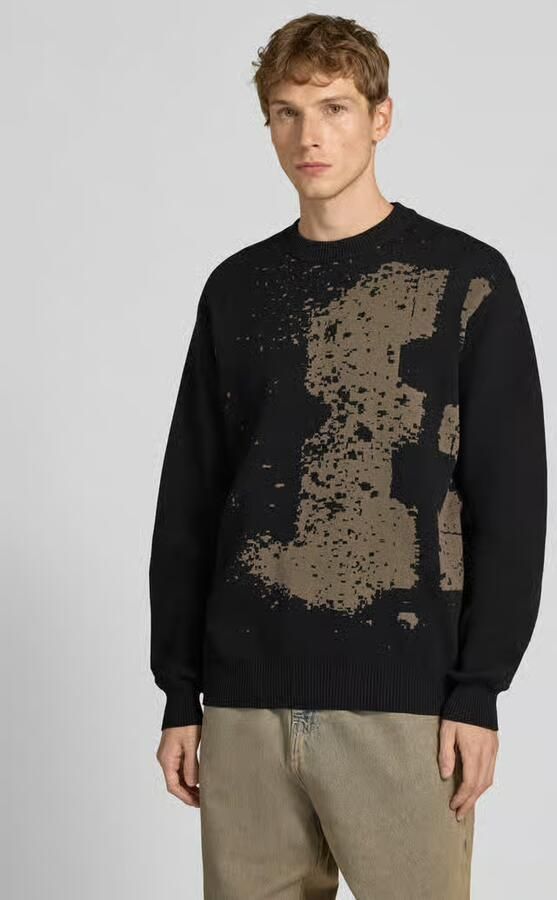 G-Star RAW Sprayed 89 Relaxed Gebreide Trui Zwart Heren - Foto 3