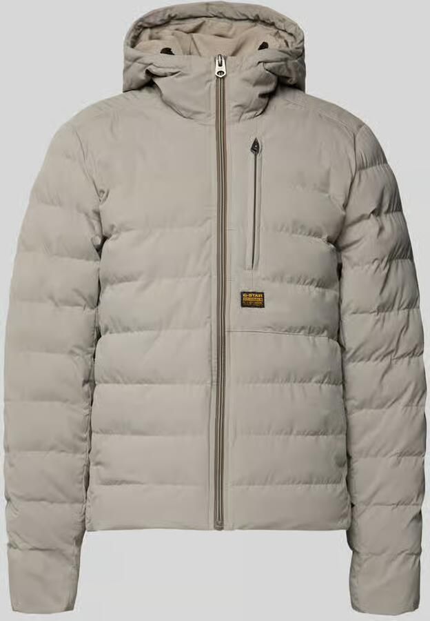 G-Star Raw Gewatteerd jack met borstzak en labeldetail model 'Foundation'