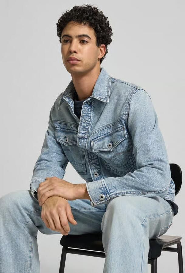 G-Star Raw Jeansjack met knoopsluiting en borstzakken model 'Dakota' - Foto 2
