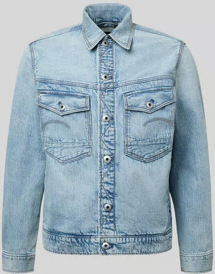G-Star Raw Jeansjack met knoopsluiting en borstzakken model 'Dakota'